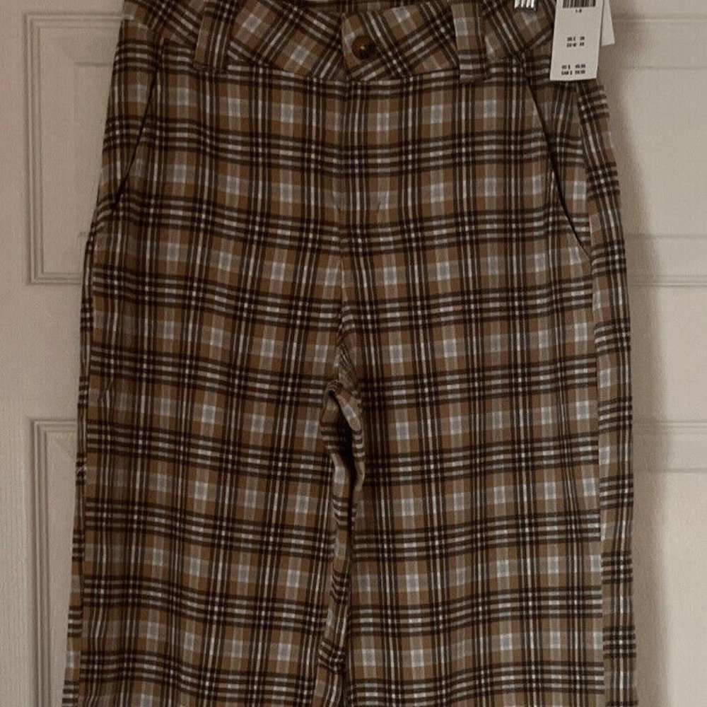 NWT Womens Juniors Hollister Ultra High Rise Flannel Sleep Lounge Pants Plaid 1R